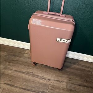 DKNY Blush Pink 24in Rolling Suitcase